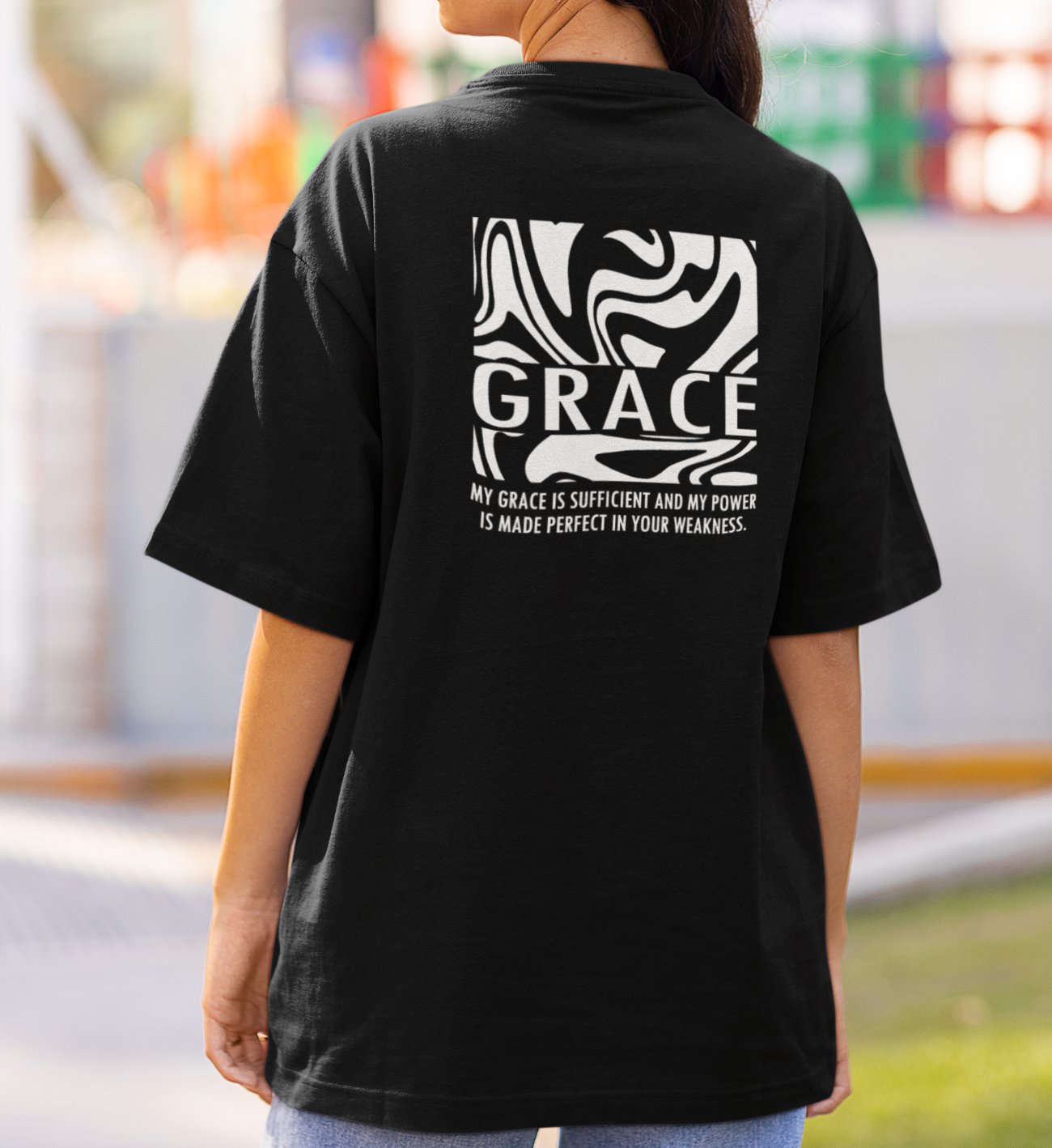 GRACE STREETWEAR OVERSIZED SHIRT BACKPRINT Blaster Oversized Shirt ST/ST Shirtee 
