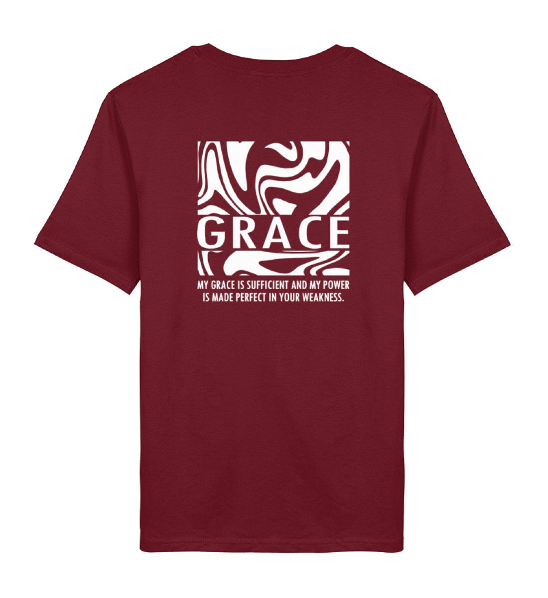 GRACE STREETWEAR SHIRT BACKPRINT Creator T-Shirt 2.0 ST/ST Shirtee Burgund XS 