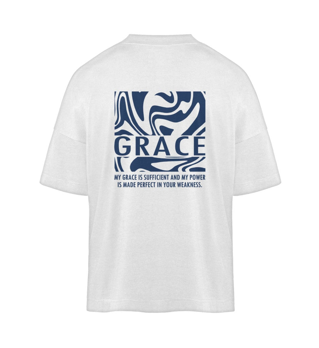 GRACE STREETWEAR SHIRT BACKPRINT - Organic Oversized Shirt ST/ST Blaster Oversized Shirt ST/ST Shirtee White S 