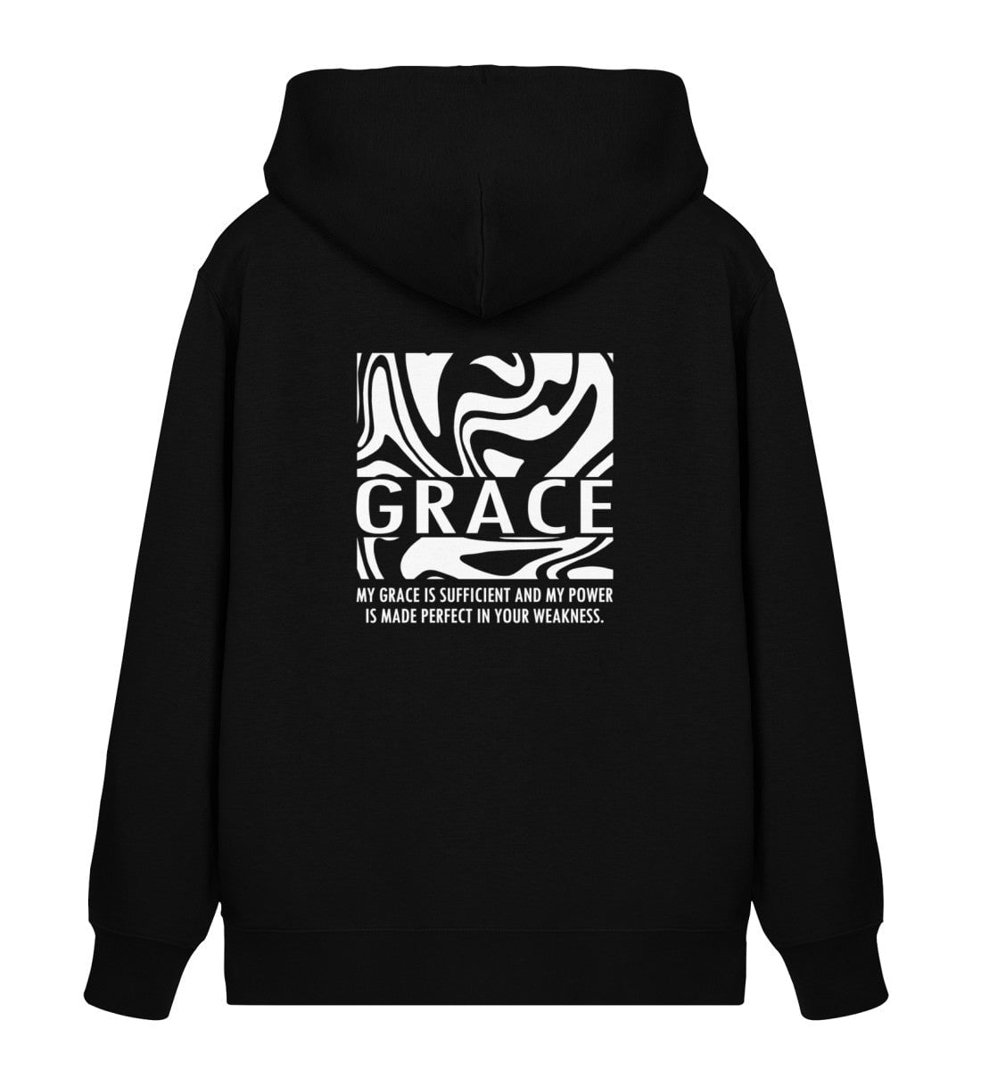 GRACE STREETWEAR ZIPPER BACKPRINT - Unisex Organic Zipper 2.0 ST/ST Connector Zipper 2.0 ST/ST Shirtee Black XS 