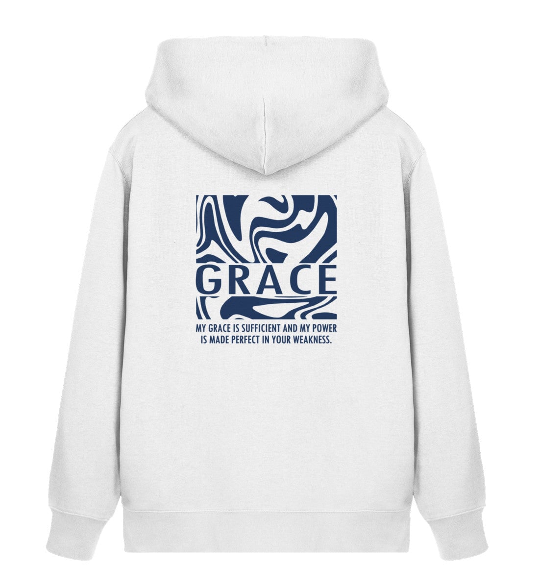 GRACE STREETWEAR ZIPPER BACKPRINT - Unisex Organic Zipper 2.0 ST/ST Connector Zipper 2.0 ST/ST Shirtee White XS 