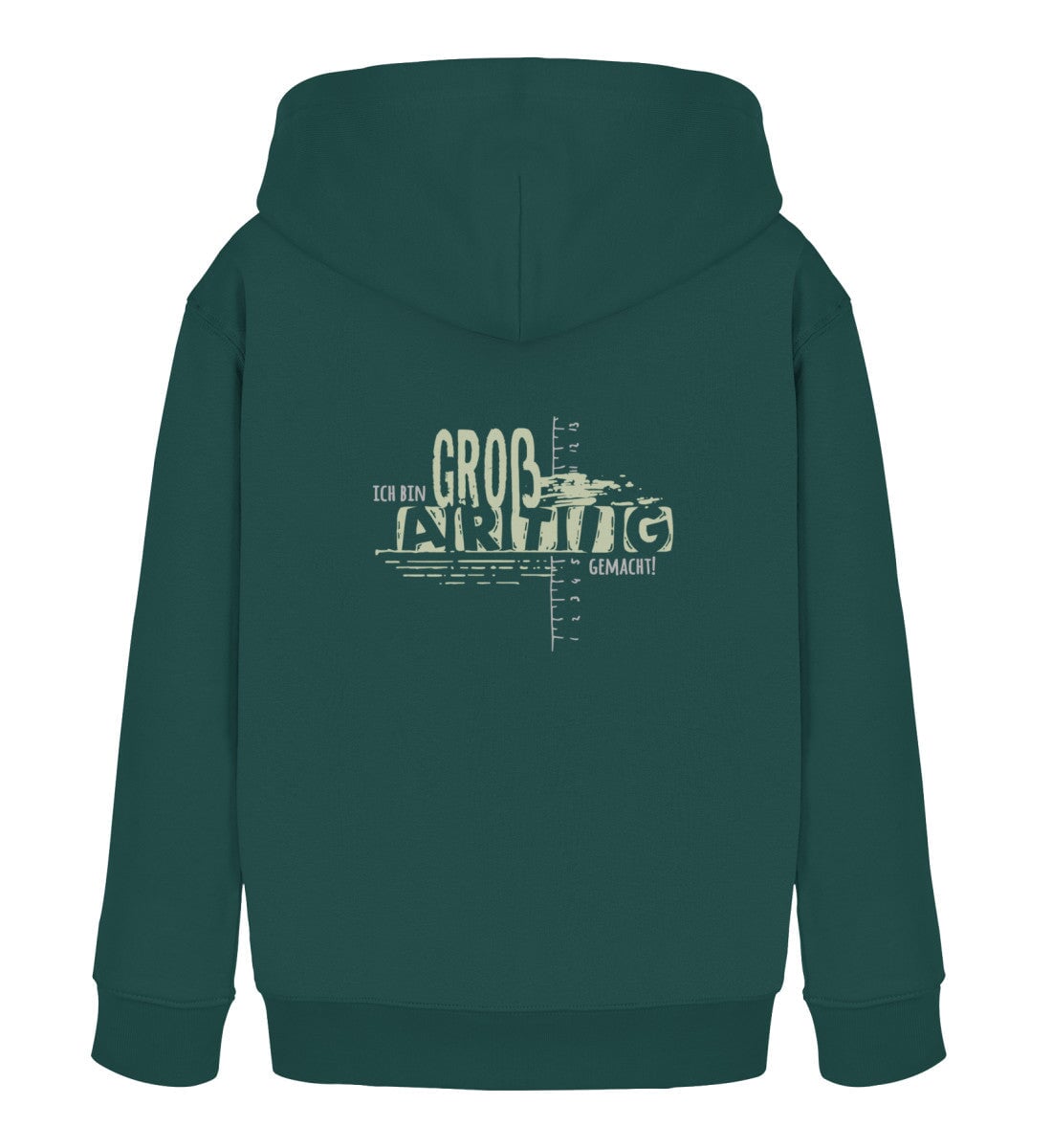 GROSSARTIG GEMACHT KINDER HOODIE Mini Cruiser Hoodie 2.0 ST/ST Shirtee Dunkelgrün 12/14 
