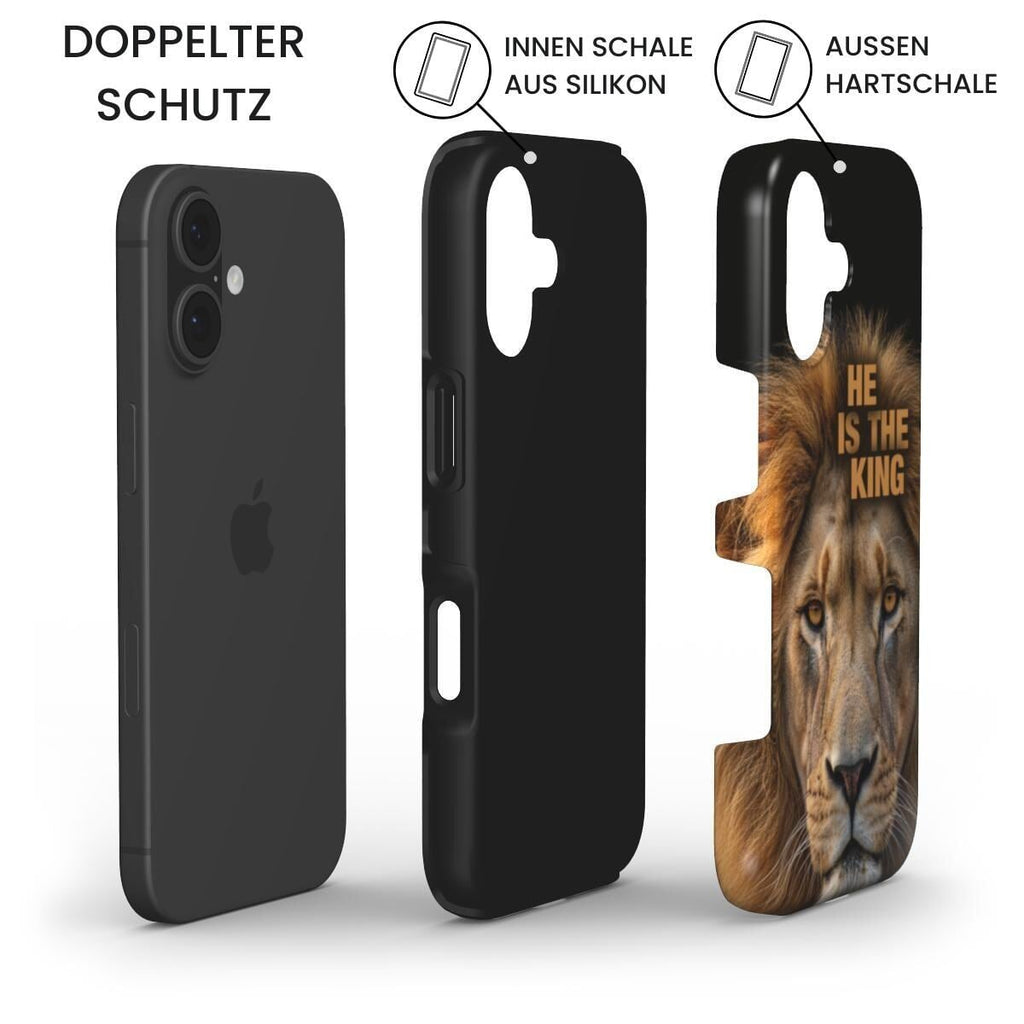 HE IS THE KING robuste Handyhülle Tech Accessories Podbase 