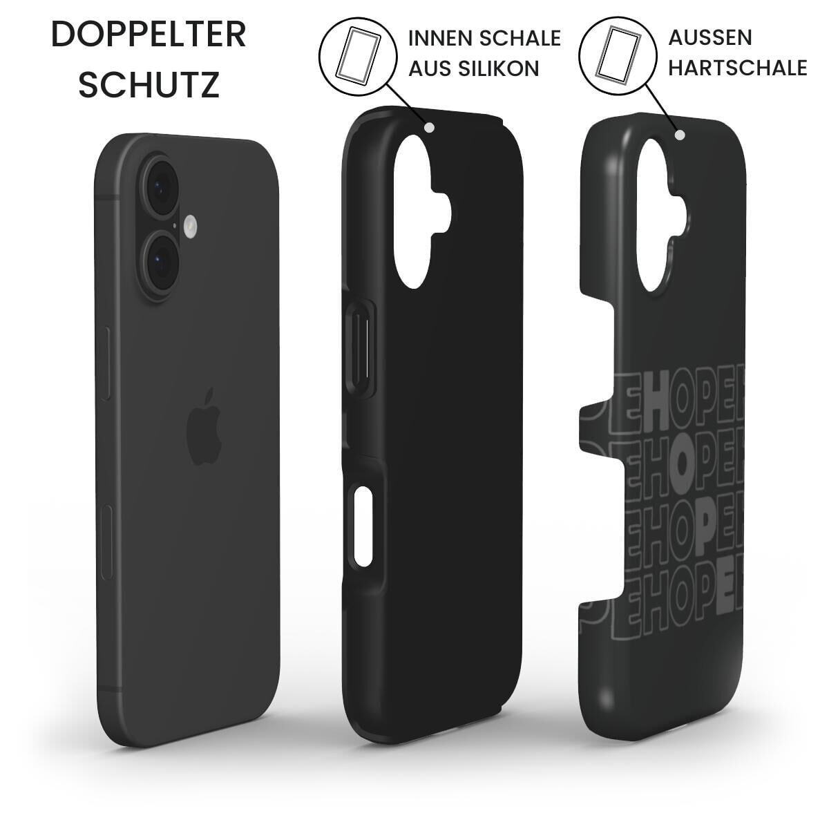 HOPE Robuste Handyhülle in Anthrazit Tech Accessories Podbase 