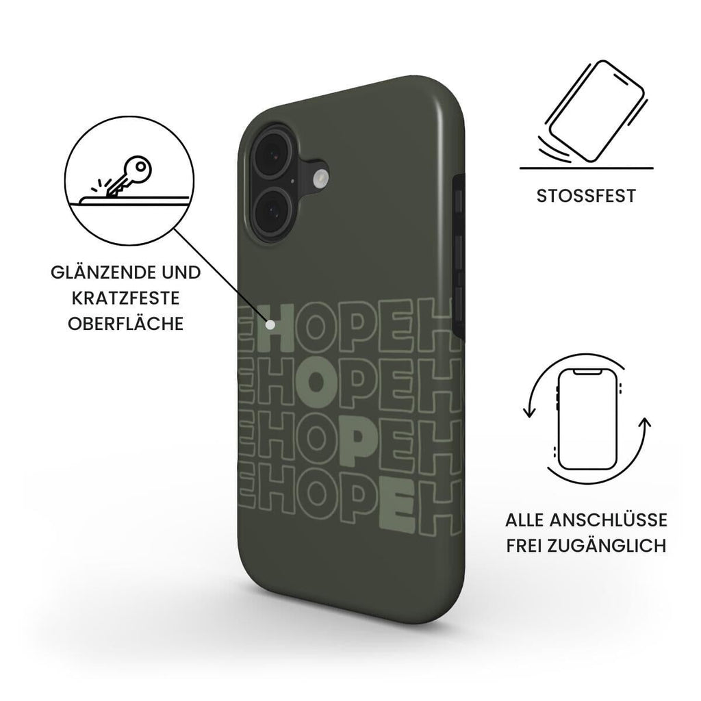 HOPE Robuste Handyhülle in Moos Tech Accessories Podbase 