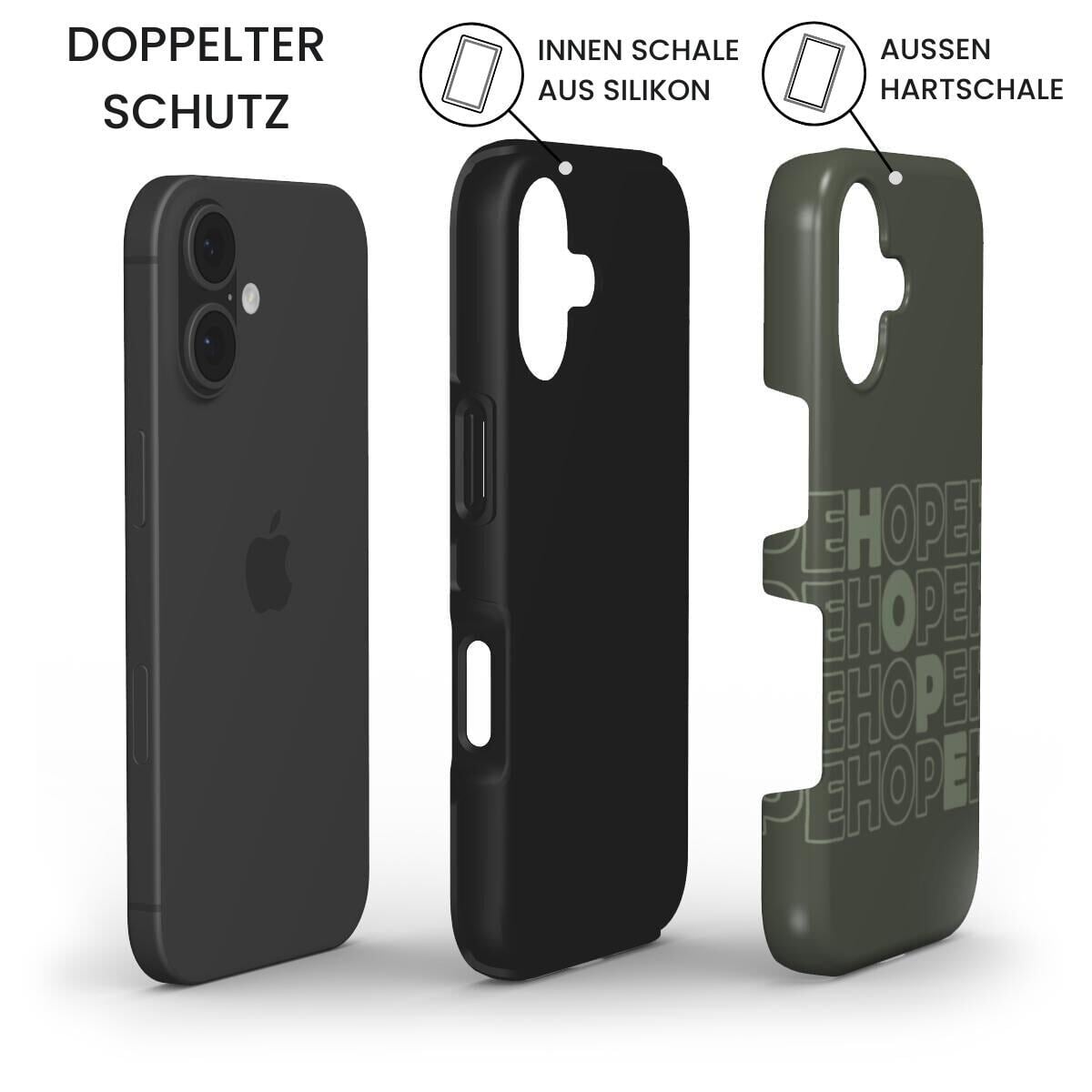 HOPE Robuste Handyhülle in Moos Tech Accessories Podbase 