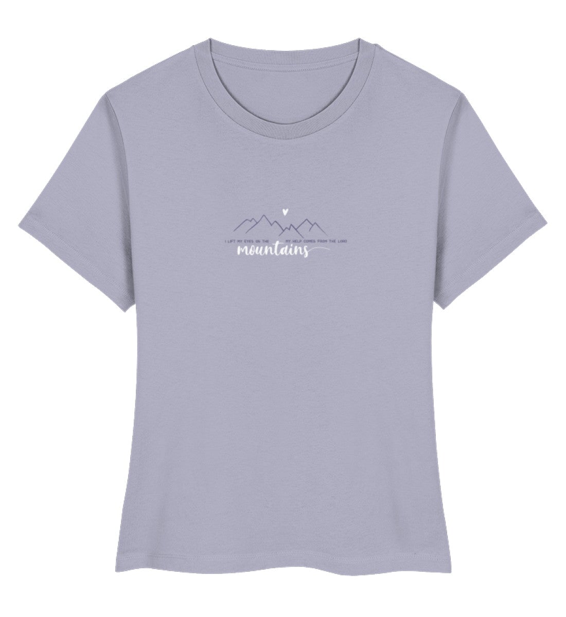 I lift my eyes on the mountains - Damen Premium Organic Shirt Stella Muser Shirt ST/ST Shirtee Lavender S 