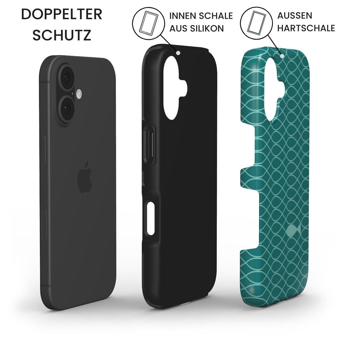 Ichthys Robuste Handyhülle in Türkis Tech Accessories Podbase 