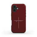 JESUS CROSS Robuste Handyhülle in Dunkelrot