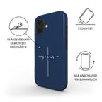 JESUS CROSS robuste Handyhülle in Dunkelblau Tech Accessories Podbase 