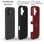 JESUS CROSS robuste Handyhülle in Dunkelrot Tech Accessories Podbase 