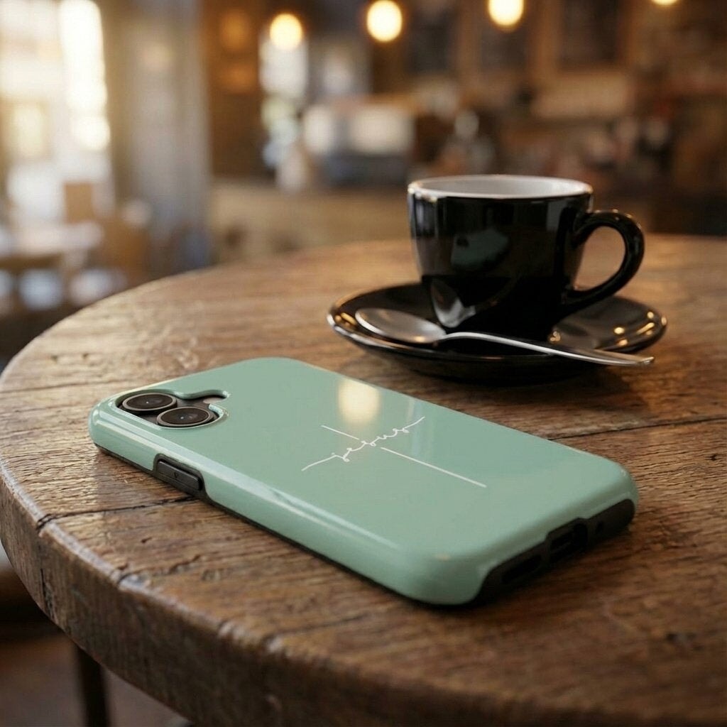 JESUS CROSS robuste Handyhülle in Eukalyptus Tech Accessories Podbase 