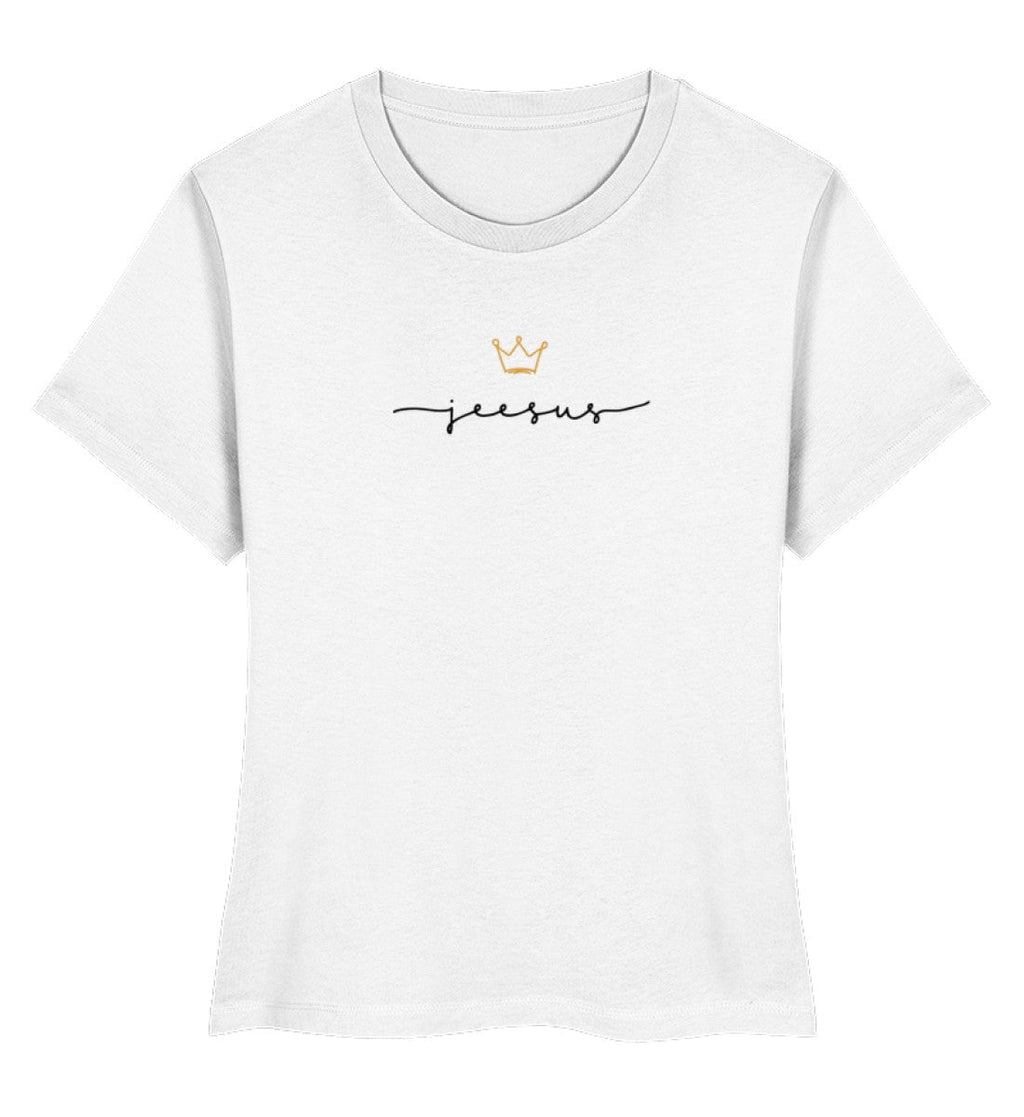 JESUS IS KING FRAUEN SHIRT ESTNISCH - Damen Premium Organic Shirt Stella Muser Shirt ST/ST Shirtee White XS 