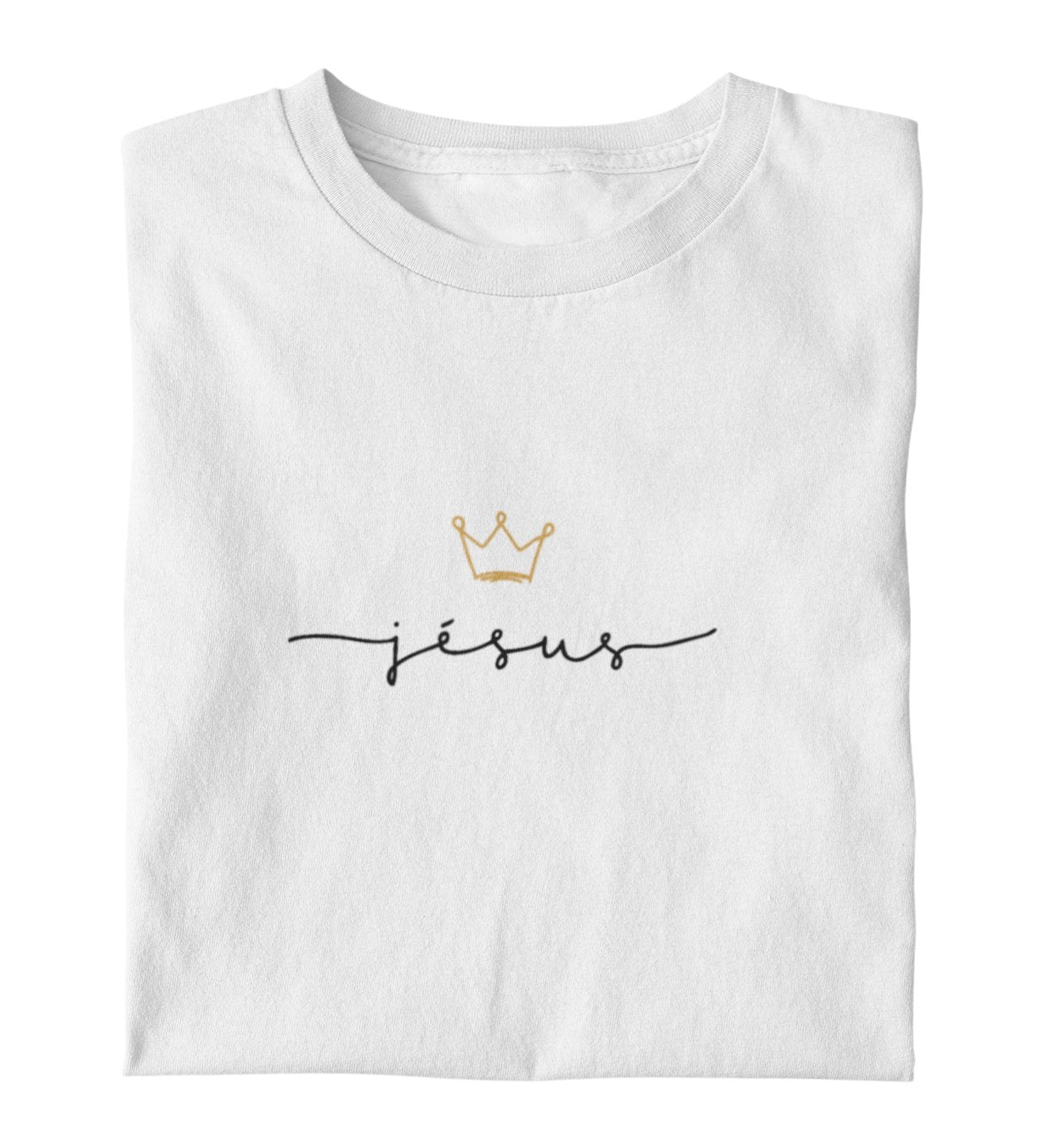 JESUS IS KING FRAUEN SHIRT (französisch) Stella Muser Shirt ST/ST Shirtee Weiß XS 