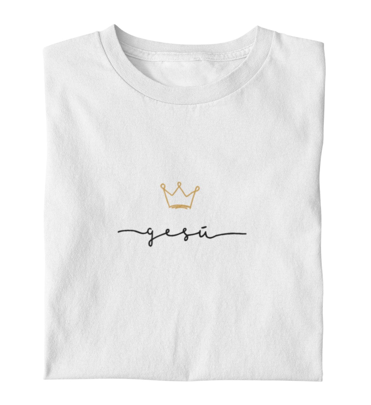 JESUS IS KING FRAUEN SHIRT (italienisch) Stella Muser Shirt ST/ST Shirtee Weiß XS 