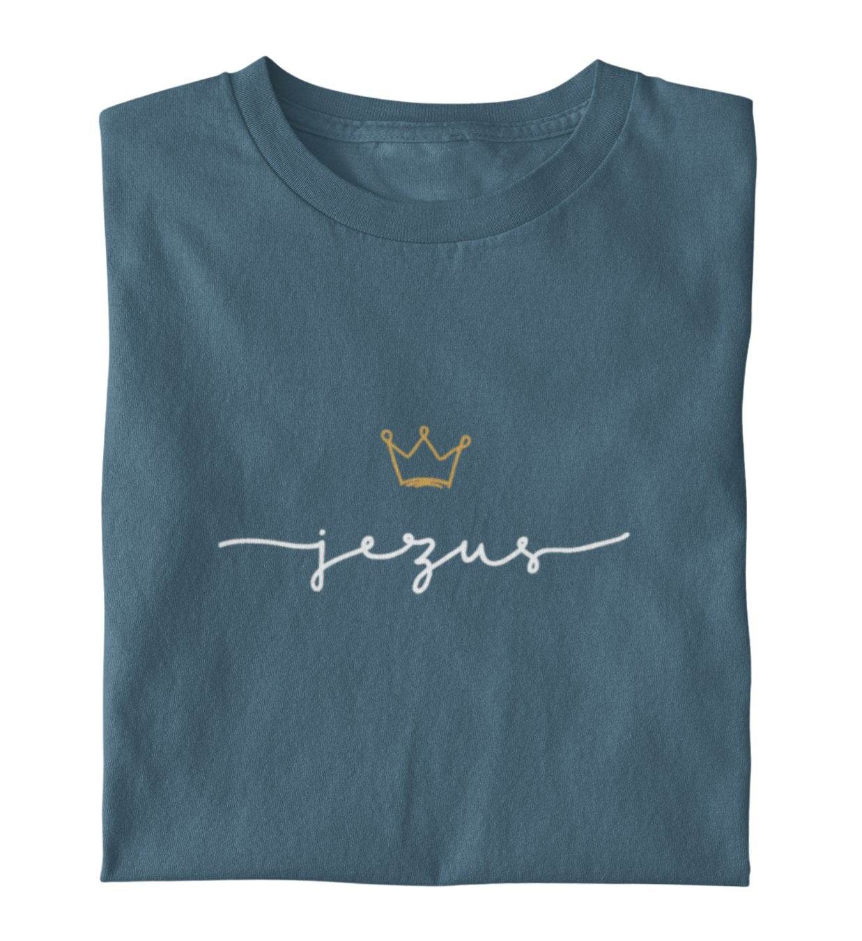 JESUS IS KING FRAUEN SHIRT POLNISCH Stella Muser Shirt ST/ST Shirtee Schieferblau XS 