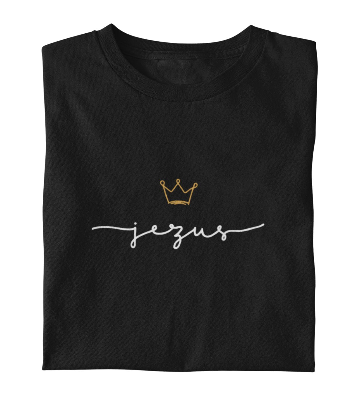 JESUS IS KING FRAUEN SHIRT POLNISCH Stella Muser Shirt ST/ST Shirtee Schwarz XS 