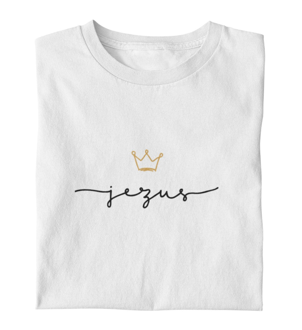 JESUS IS KING FRAUEN SHIRT POLNISCH Stella Muser Shirt ST/ST Shirtee Weiß XS 