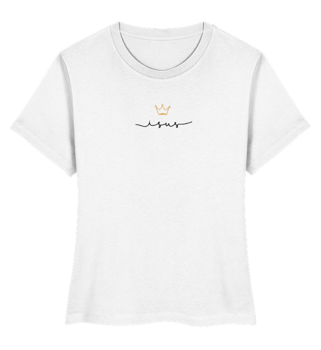 JESUS IS KING FRAUEN SHIRT RUMÄNISCH - Damen Premium Organic Shirt Stella Muser Shirt ST/ST Shirtee White XS 