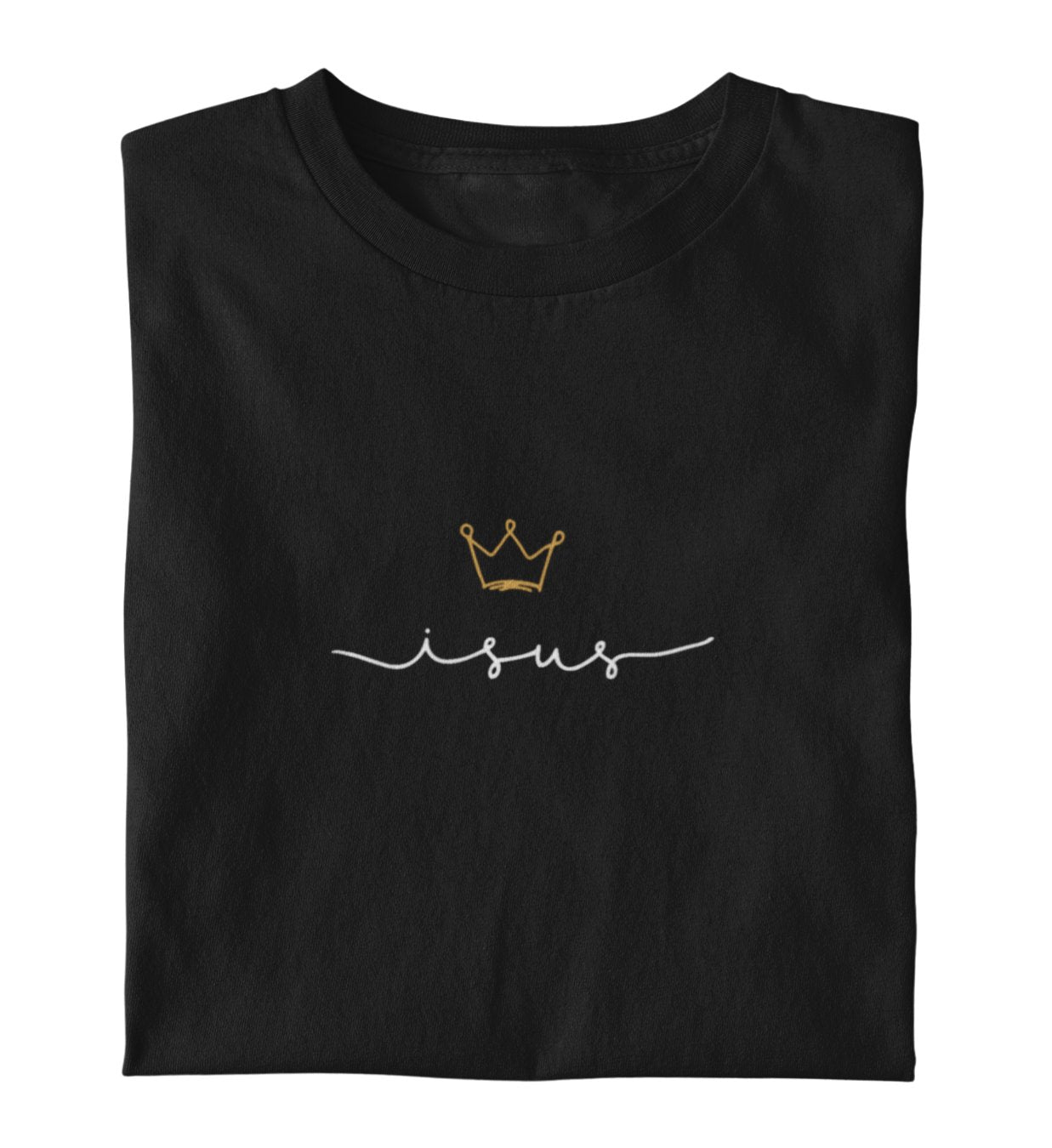 JESUS IS KING FRAUEN SHIRT RUMÄNISCH Stella Muser Shirt ST/ST Shirtee Schwarz XS 