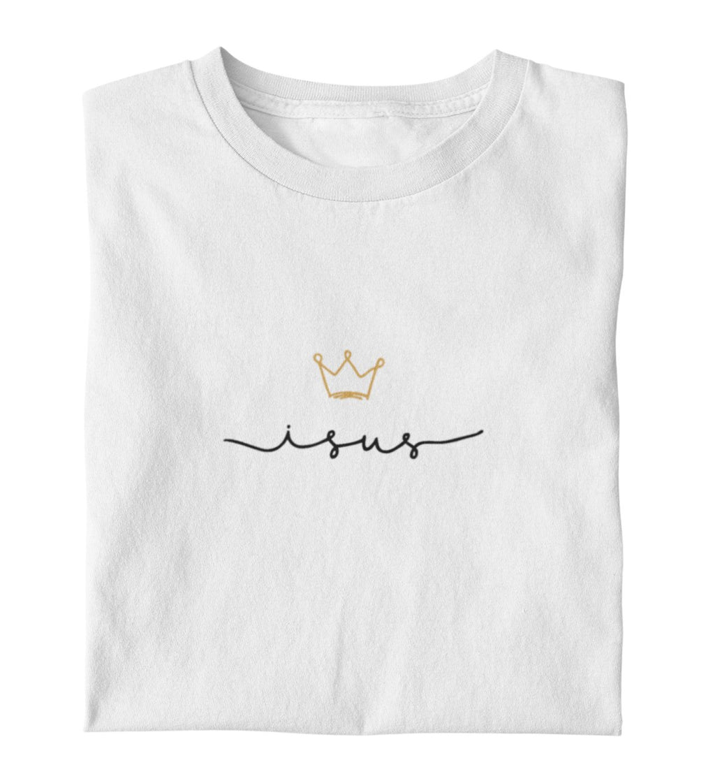 JESUS IS KING FRAUEN SHIRT RUMÄNISCH Stella Muser Shirt ST/ST Shirtee Weiß XS 