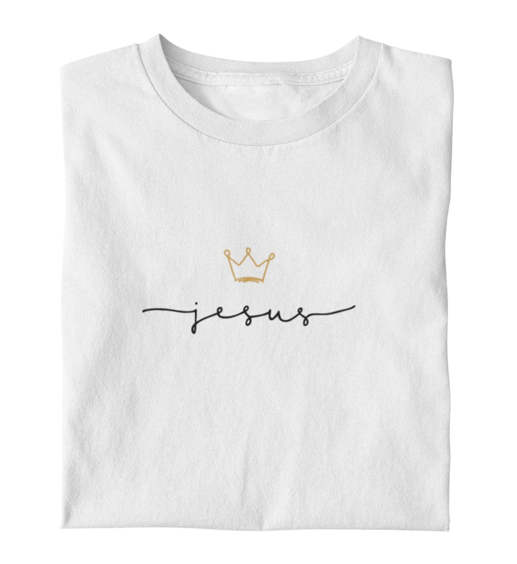 JESUS IS KING FRAUEN SHIRT Stella Muser Shirt ST/ST Shirtee Weiß XS 