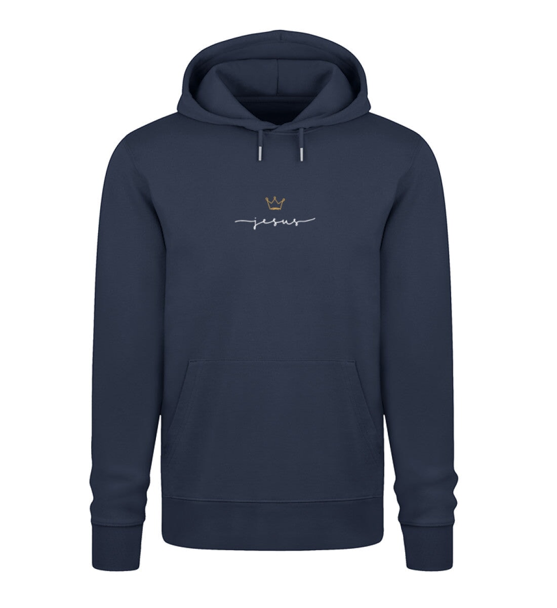 JESUS IS KING HOODIE - Unisex Organic Hoodie 2.0 ST/ST Cruiser Hoodie 2.0 ST/ST Shirtee French Navy XS 