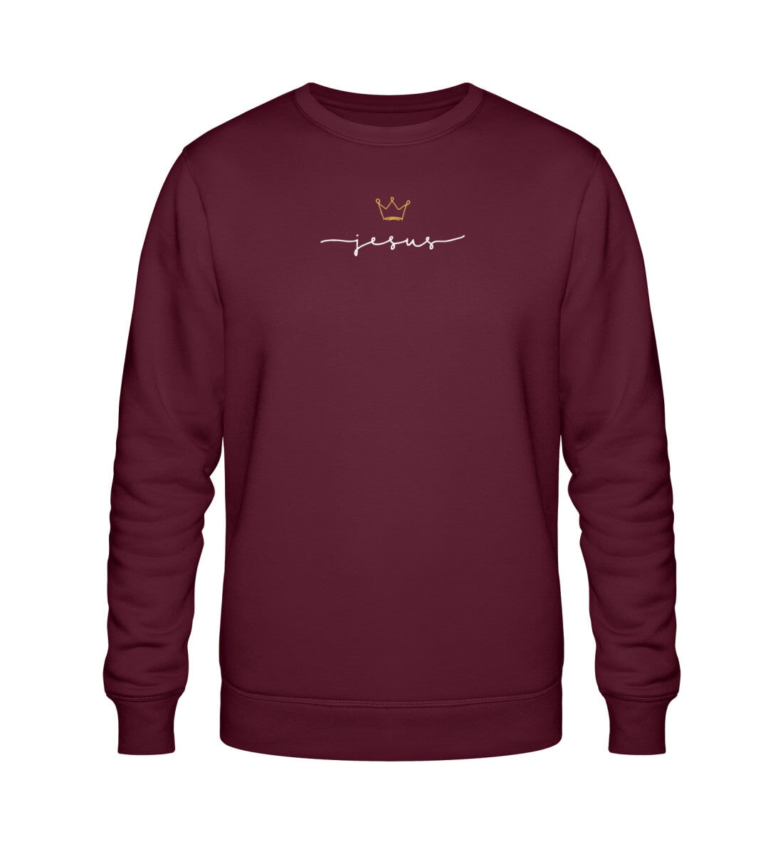 JESUS IS KING SWEATSHIRT Roller Sweatshirt ST/ST Shirtee Burgund XS 