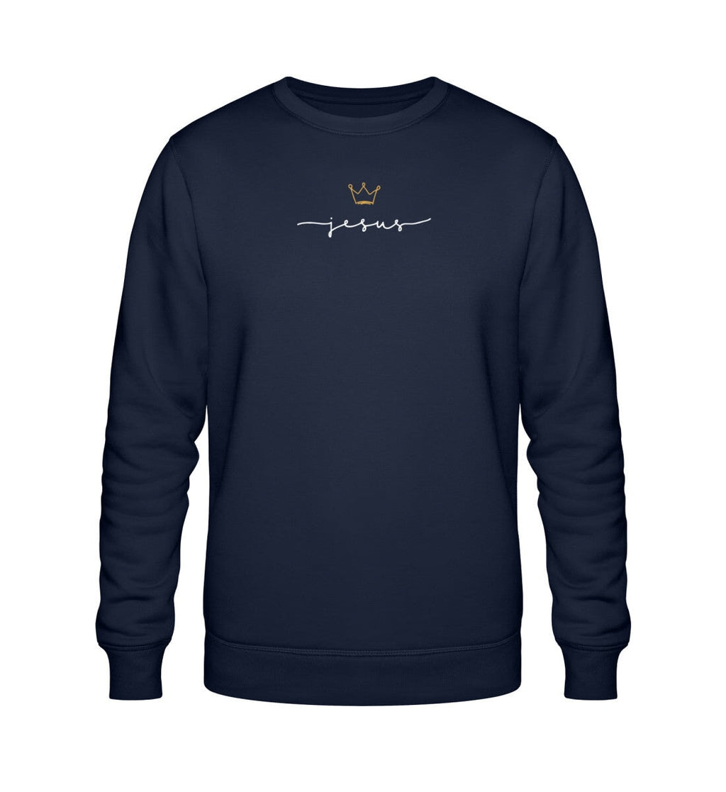 JESUS IS KING SWEATSHIRT Roller Sweatshirt ST/ST Shirtee Dunkelblau XS 