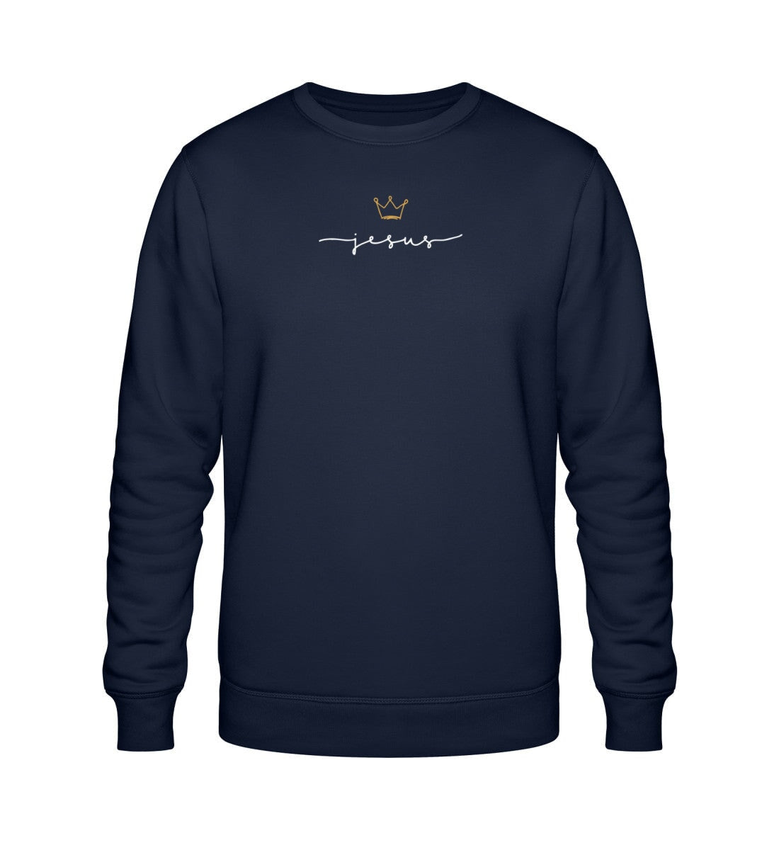 JESUS IS KING SWEATSHIRT Roller Sweatshirt ST/ST Shirtee Dunkelblau XS 
