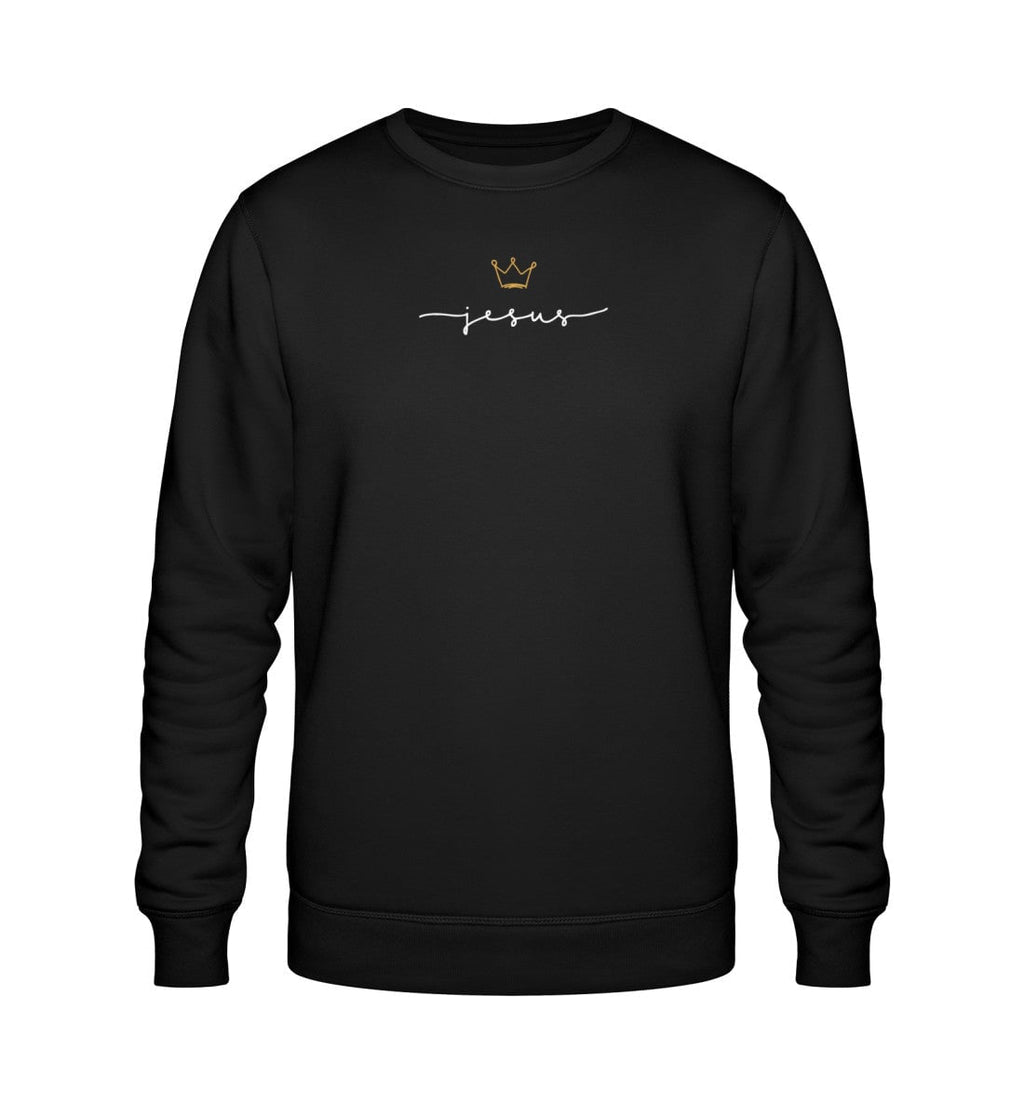JESUS IS KING SWEATSHIRT Roller Sweatshirt ST/ST Shirtee Schwarz XS 