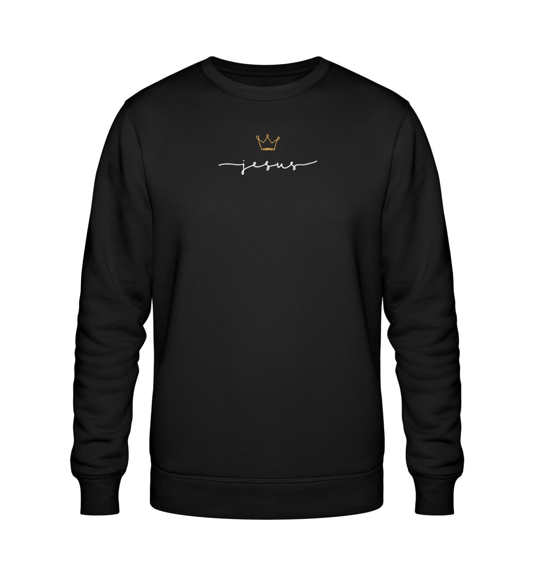 JESUS IS KING SWEATSHIRT Roller Sweatshirt ST/ST Shirtee Schwarz XS 