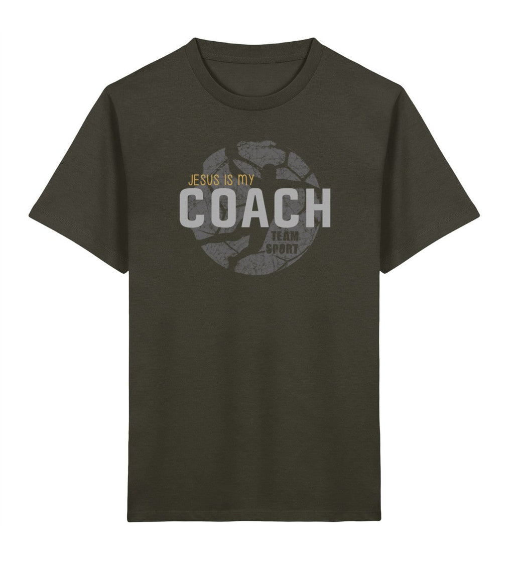 JESUS IS MY COACH KINDER SHIRT - Kinder Premium Organic T-Shirt 2.0 ST/ST Mini Creator T-Shirt 2.0 ST/ST Shirtee Khaki 3/4 
