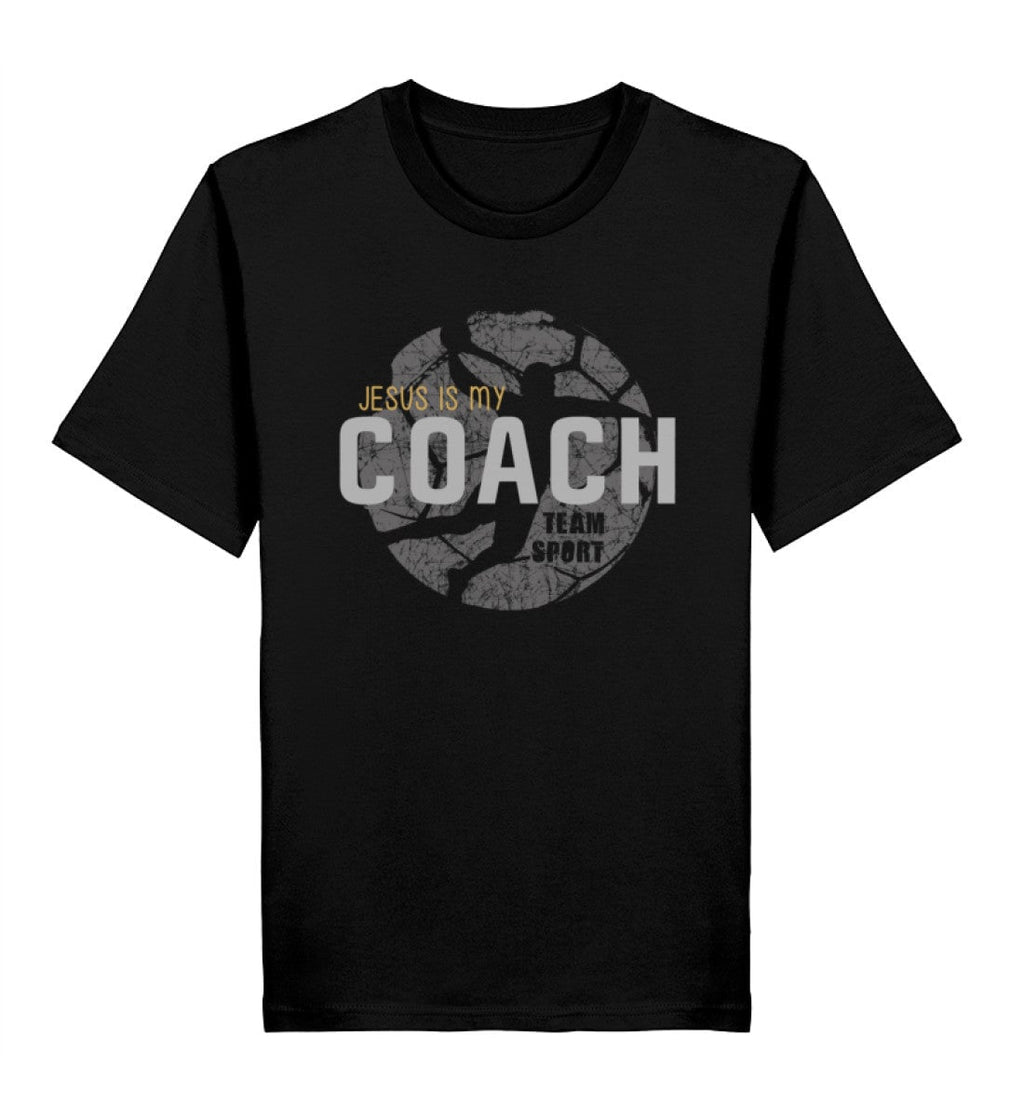 JESUS IS MY COACH SHIRT Creator T-Shirt 2.0 ST/ST Shirtee Schwarz XS 