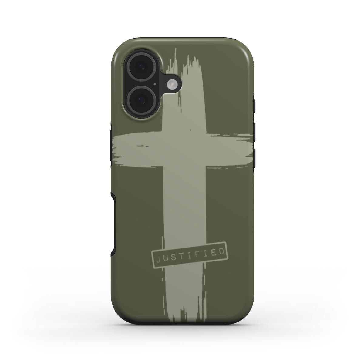 JUSTIFIED robuste Handyhülle in Grün Tech Accessories Podbase 