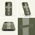 JUSTIFIED robuste Handyhülle in Grün Tech Accessories Podbase 