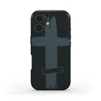 JUSTIFIED robuste Handyhülle in Schwarz Tech Accessories Podbase 