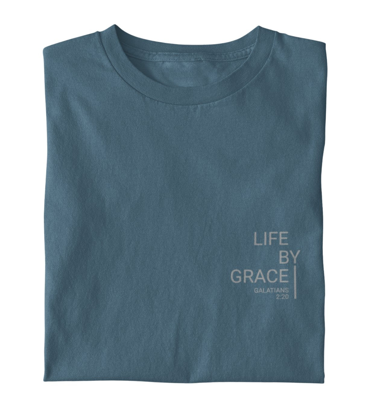 LIFE BY GRACE SHIRT Creator T-Shirt 2.0 ST/ST Shirtee Schieferblau XS 