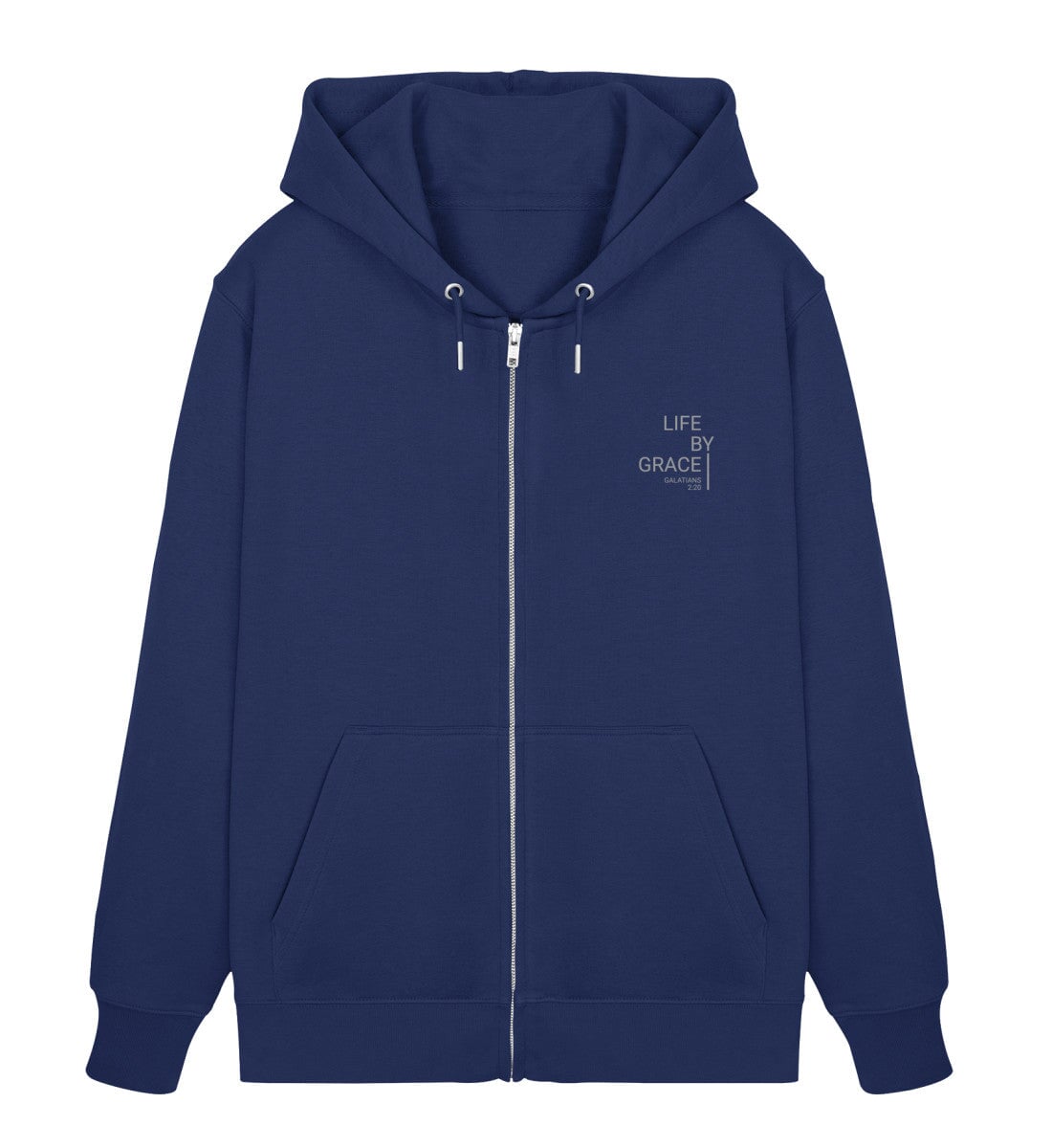 LIFE BY GRACE ZIPPER - Unisex Organic Zipper 2.0 ST/ST Connector Zipper 2.0 ST/ST Shirtee French Navy XS 