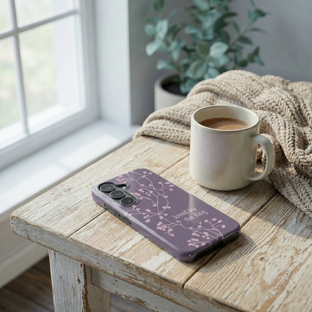 Loved by the King Magnetic Handyhülle in Flieder Tech Accessories Podbase 