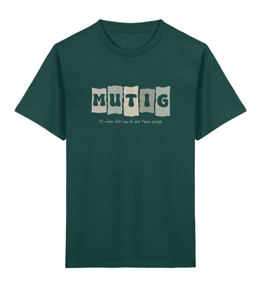 MUTIG KINDER SHIRT Mini Creator T-Shirt 2.0 ST/ST Shirtee Dunkelgrün 3/4 