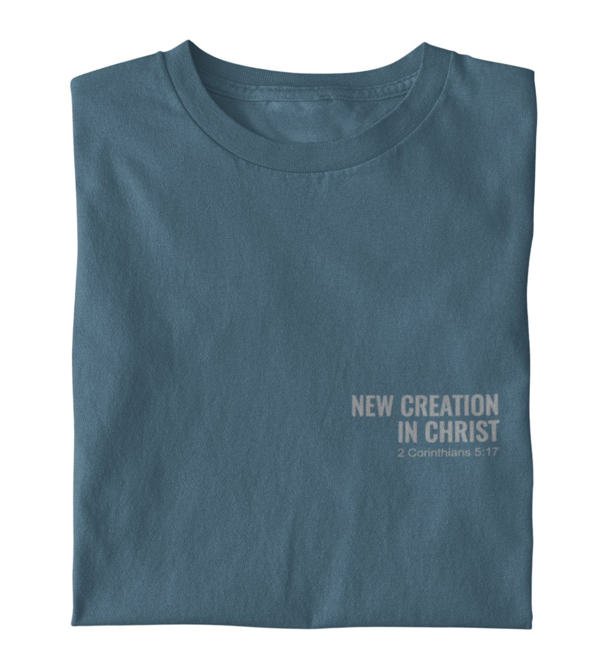 NEW CREATION IN CHRIST SHIRT Creator T-Shirt 2.0 ST/ST Shirtee Schieferblau XS 