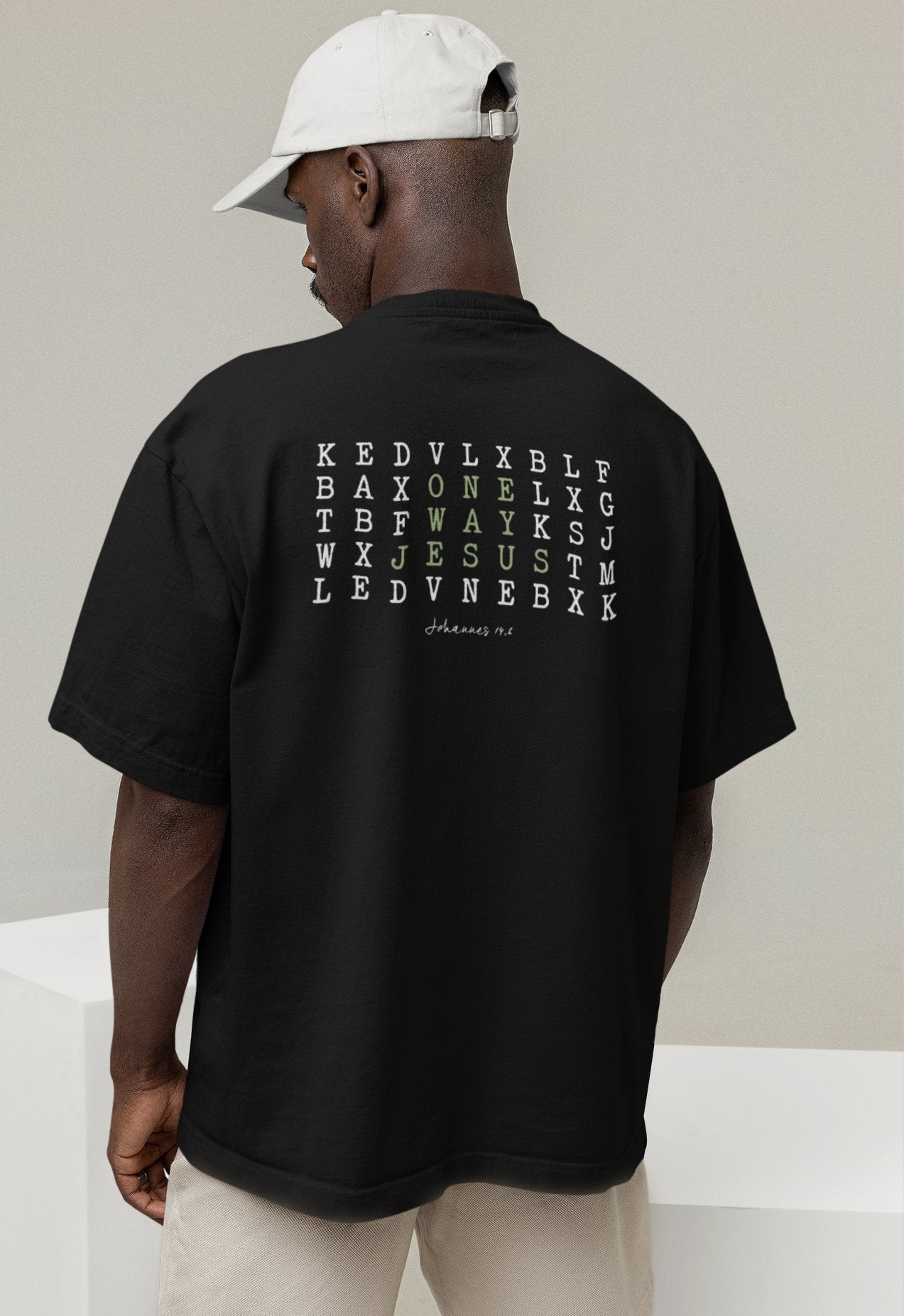 ONE WAY JESUS OVERSIZED SHIRT BACKPRINT Blaster Oversized Shirt ST/ST Shirtee 