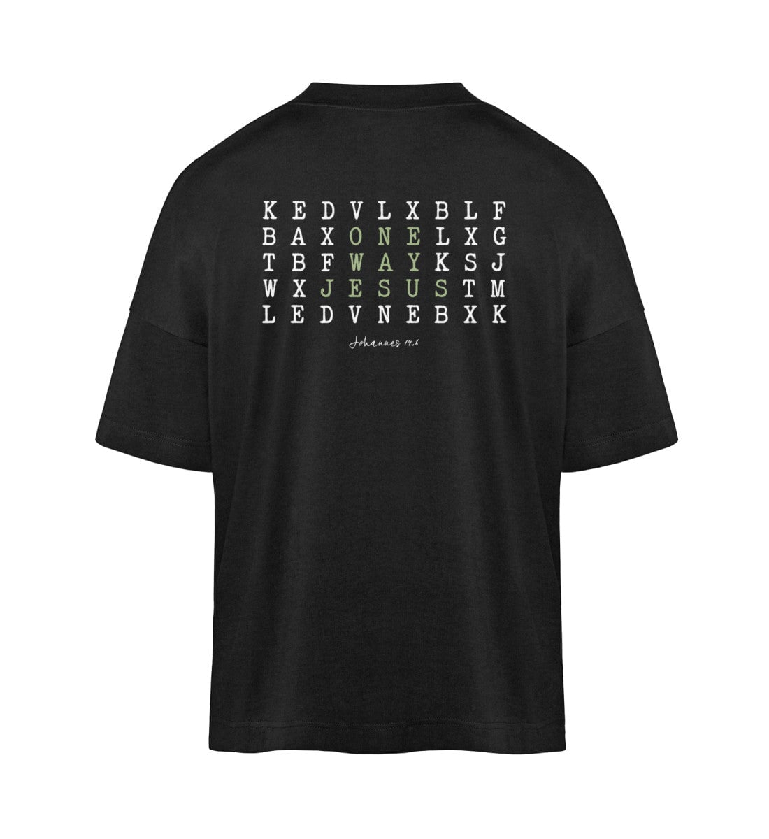 ONE WAY JESUS OVERSIZED SHIRT BACKPRINT Blaster Oversized Shirt ST/ST Shirtee Schwarz XS 