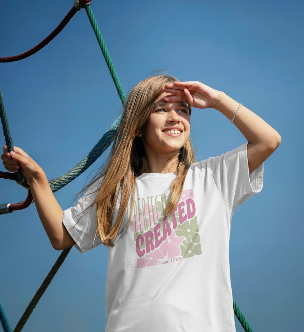 PERFECTLY CREATED KINDER SHIRT Mini Creator T-Shirt 2.0 ST/ST Shirtee Weiß 12/14 