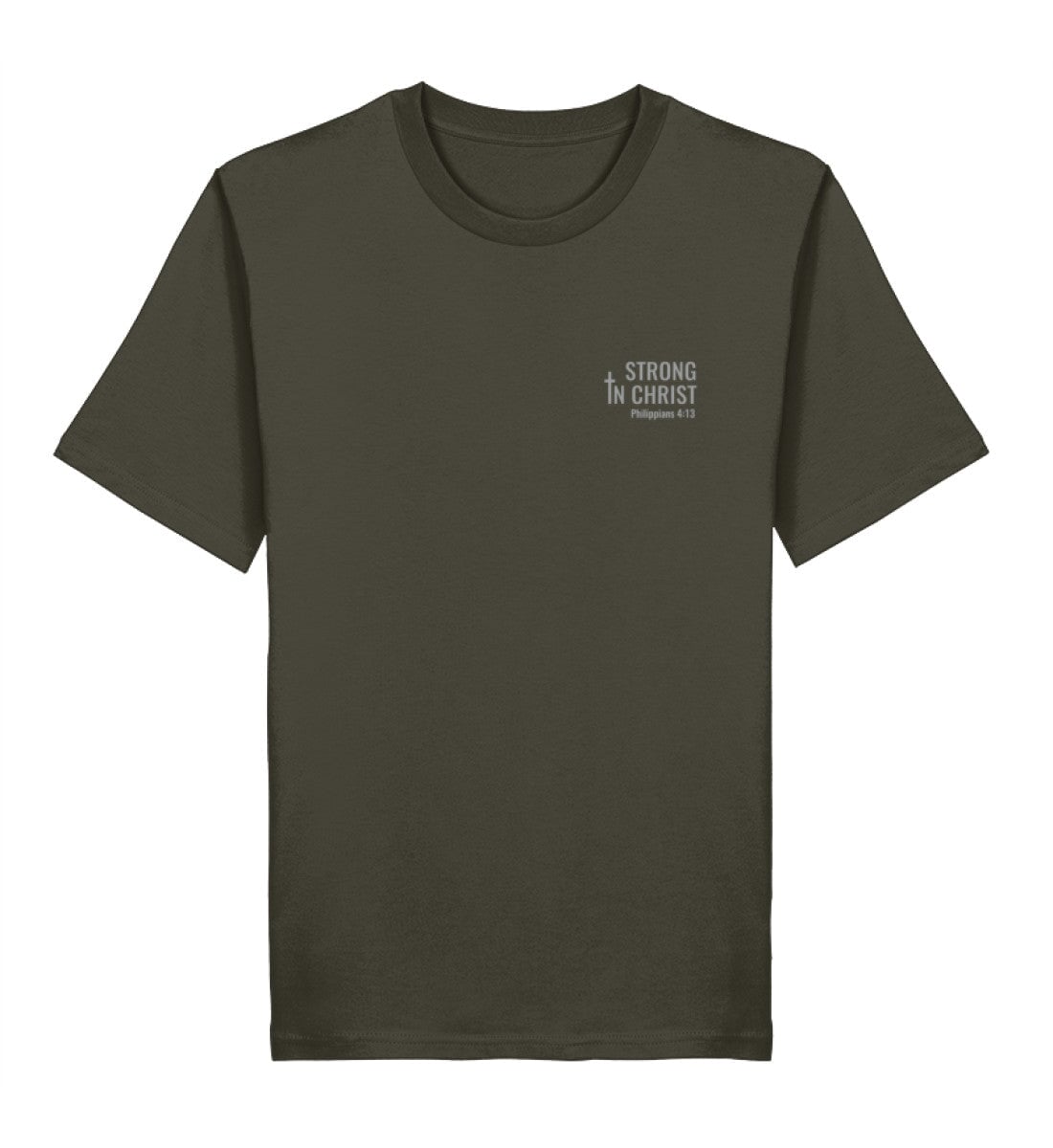 STRONG IN CHRIST SHIRT - Herren Premium Organic Shirt 2.0 ST/ST Creator T-Shirt 2.0 ST/ST Shirtee Khaki XS 