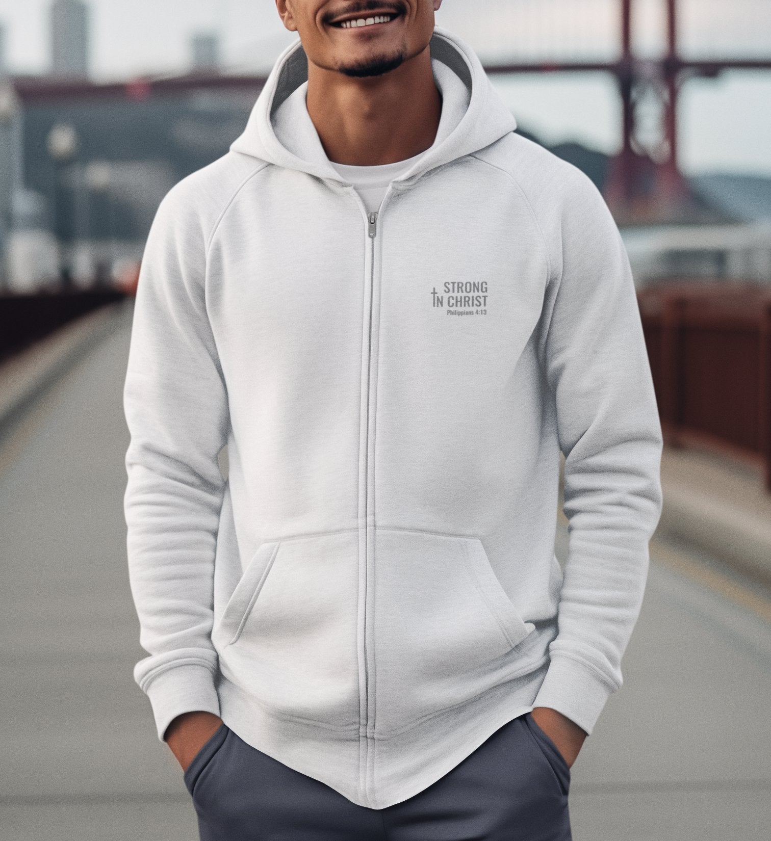 STRONG IN CHRIST ZIPPER Connector Zipper 2.0 ST/ST Shirtee 